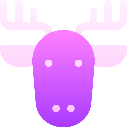 Deer Basic Gradient Gradient icon