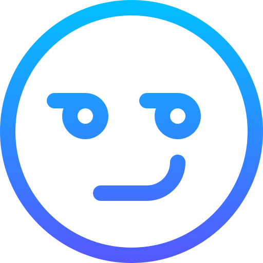 smirking Basic Gradient Lineal color icon