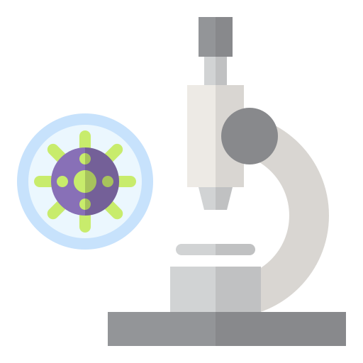 mikroskop Toempong Flat ikona