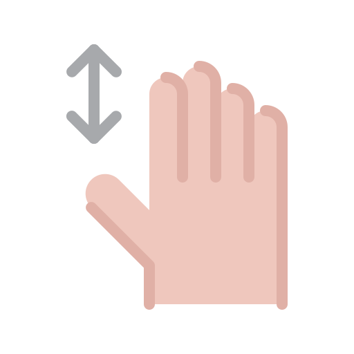 flecha vertical Toempong Flat icono