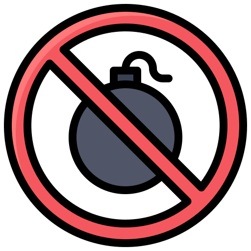 No bomb Generic Outline Color icon