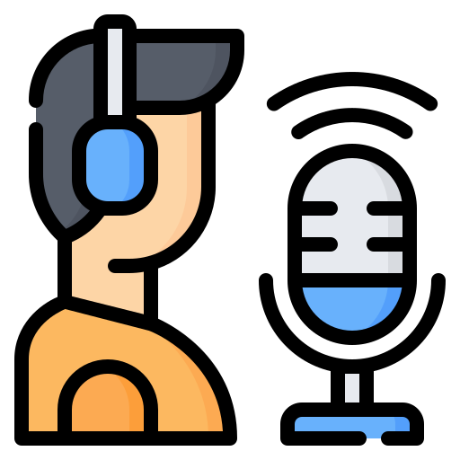 podcaster Generic Outline Color icoon