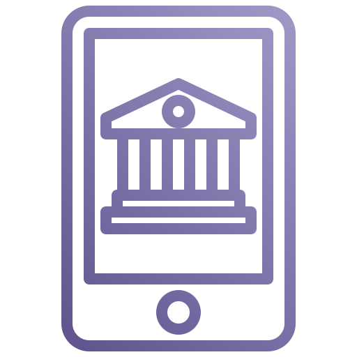 bankowość mobilna Toempong Gradient ikona