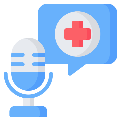 Health podcast Generic Flat icon