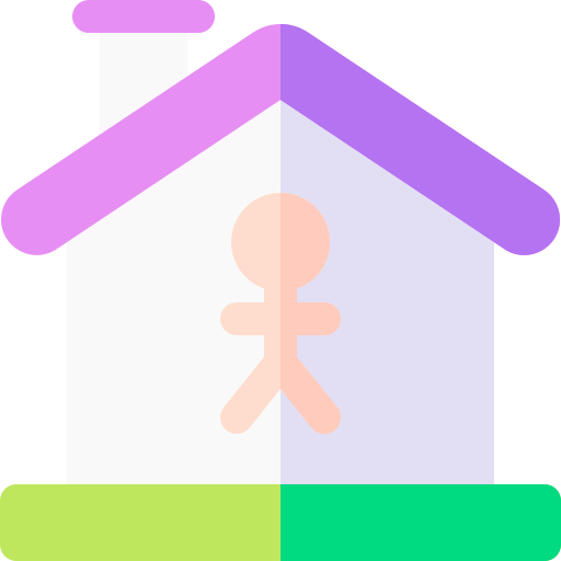 Дом Basic Rounded Flat иконка