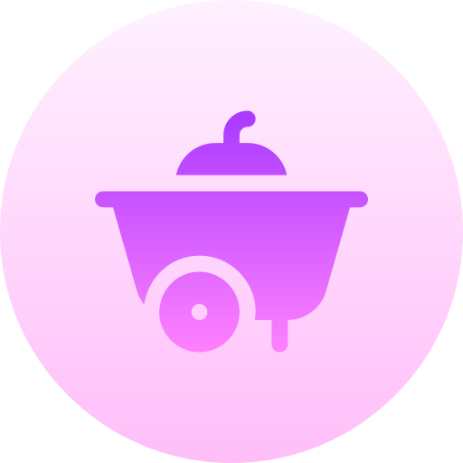 carrello alimentare Basic Gradient Circular icona