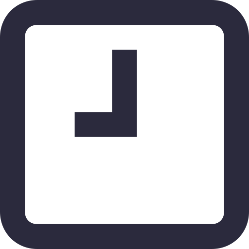 wandklok Generic Basic Outline icoon