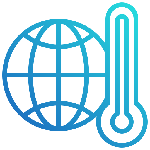 地球温暖化 Toempong Gradient icon