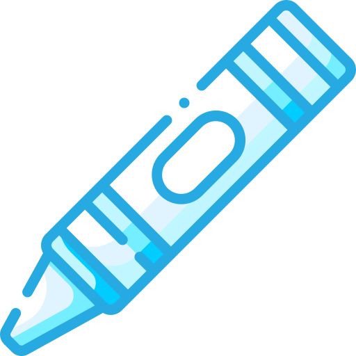 lápiz de color Generic Blue icono