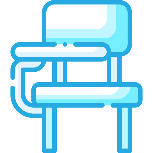 Desk chair Generic Blue icon
