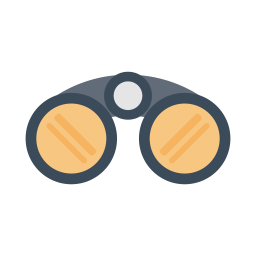 Binocular Vector Stall Flat icon