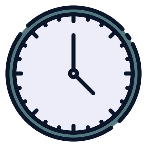 reloj Good Ware Lineal Color icono