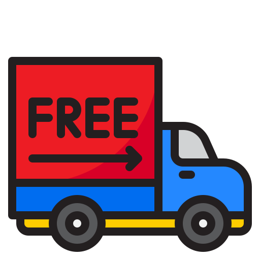 Free delivery srip Lineal Color icon