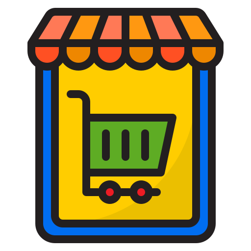 온라인 쇼핑 srip Lineal Color icon
