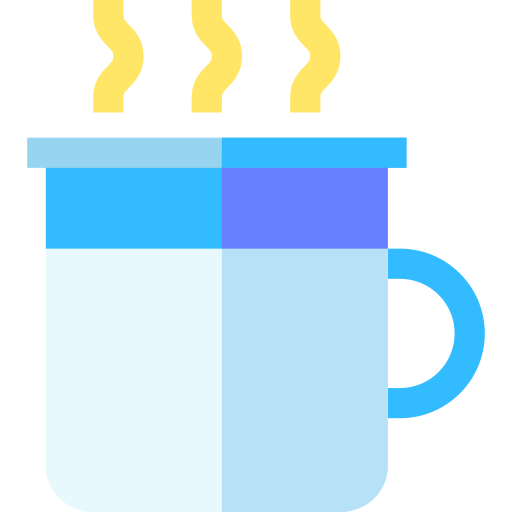 bebida caliente Basic Straight Flat icono