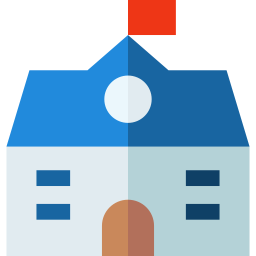 Big house Basic Straight Flat icon