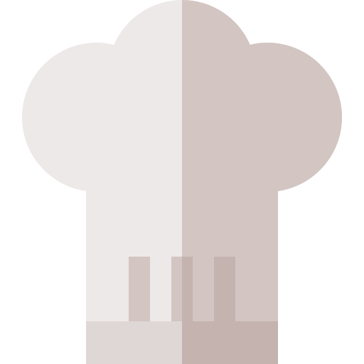 cappello da cuoco Basic Straight Flat icona