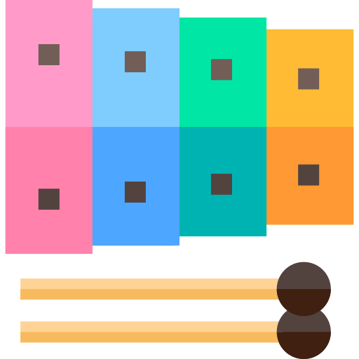 xylofoon Basic Straight Flat icoon