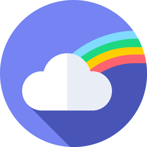 虹 Flat Circular Flat icon