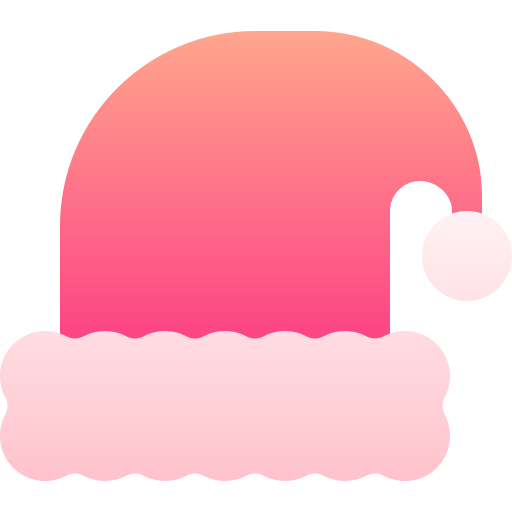 サンタの帽子 Basic Gradient Gradient icon