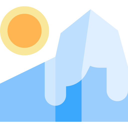 glaciar Basic Straight Flat icono