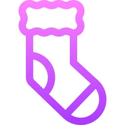 Sock Basic Gradient Lineal color icon