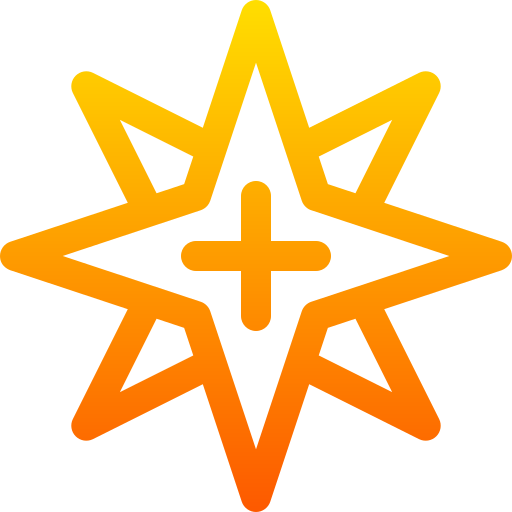 estrella Basic Gradient Lineal color icono