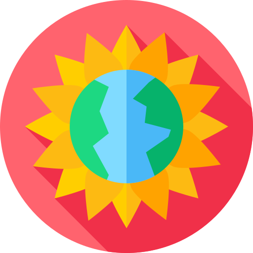 꽃 Flat Circular Flat icon