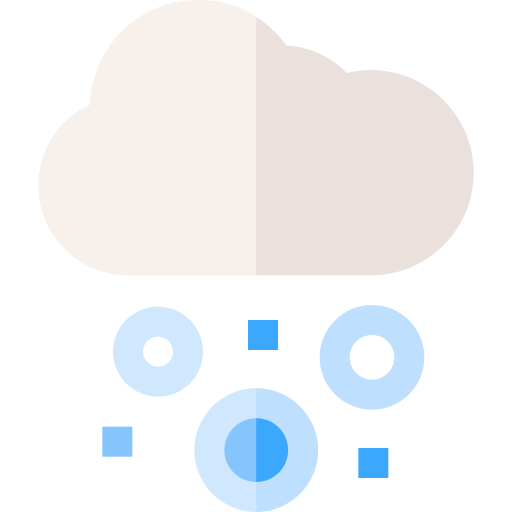 강설량 Basic Straight Flat icon