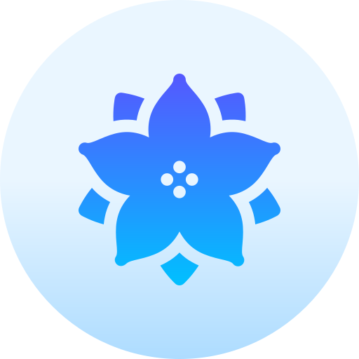 Poinsettia Basic Gradient Circular icon