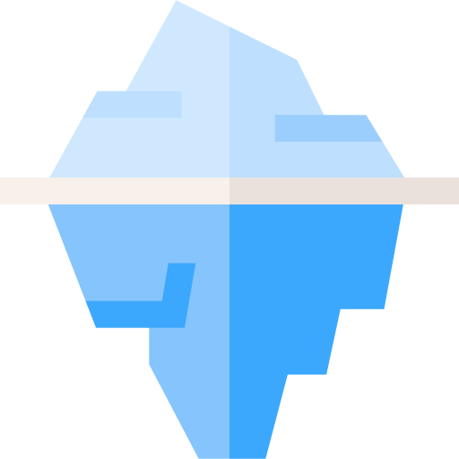 Iceberg Basic Straight Flat icon