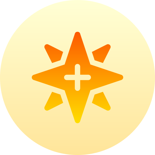 estrela Basic Gradient Circular Ícone