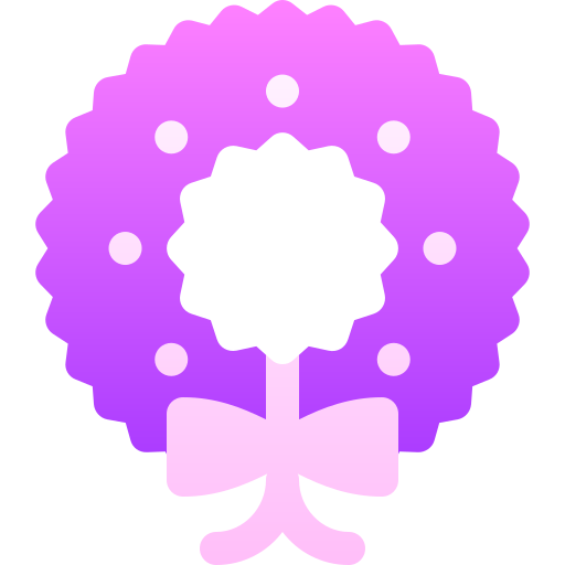 Wreath Basic Gradient Gradient icon