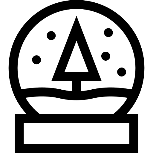 bola de cristal Basic Straight Lineal Ícone