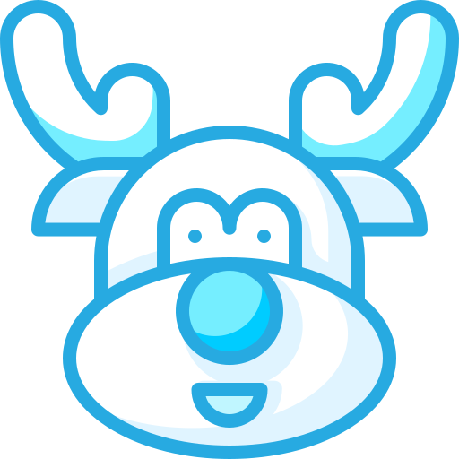 Reindeer Generic Blue icon