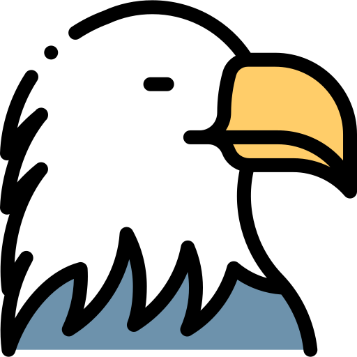 Eagle Detailed Rounded Lineal color icon