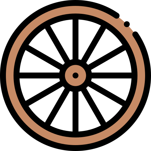 roda Detailed Rounded Lineal color Ícone