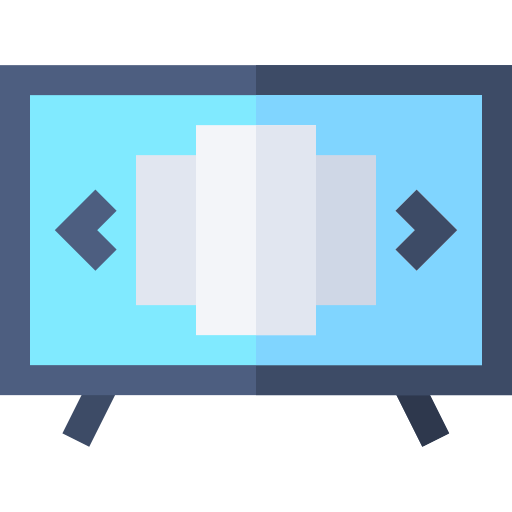 smart tv Basic Straight Flat ikona