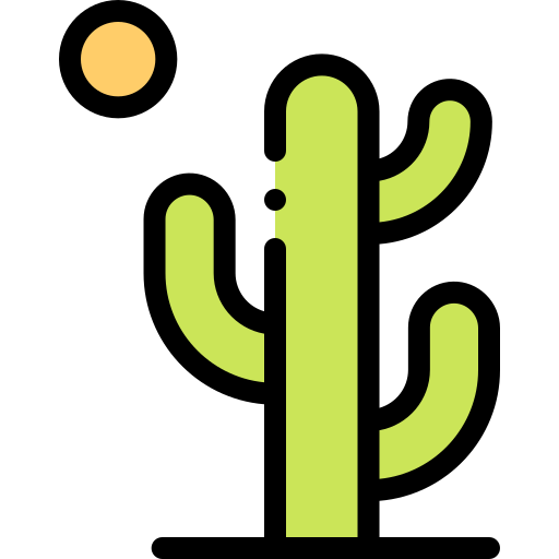 Cactus Detailed Rounded Lineal color icon