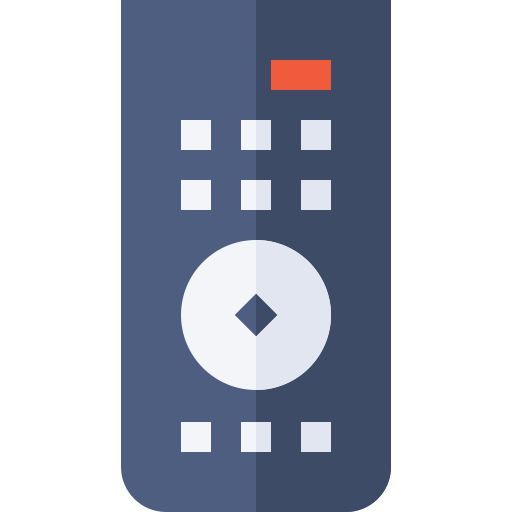 control remoto Basic Straight Flat icono