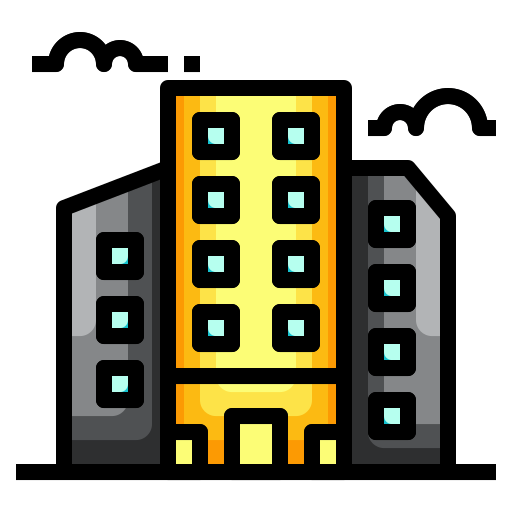 건물 Generic Outline Color icon