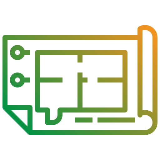 Floor plan Generic Gradient icon