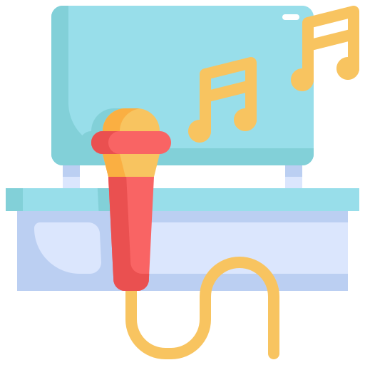 karaoke Generic Flat icoon