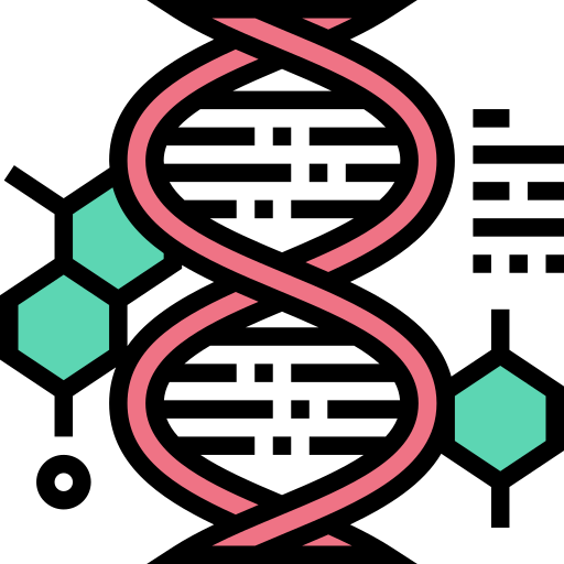 Структура ДНК Meticulous Lineal Color иконка