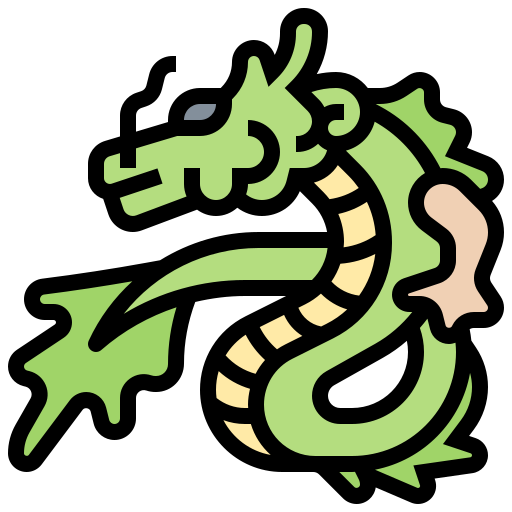 ドラゴン Meticulous Lineal Color icon