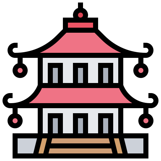 pagoda Meticulous Lineal Color ikona