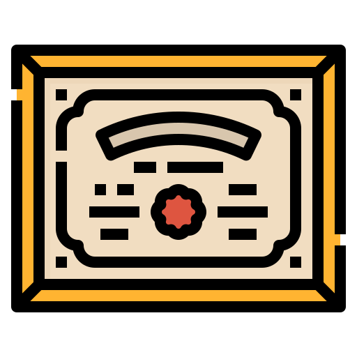 Diploma Aphiradee (monkik) Lineal Color icon