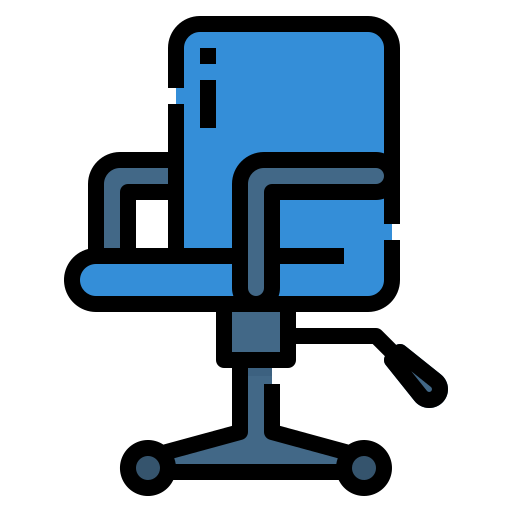 Office chair Aphiradee (monkik) Lineal Color icon