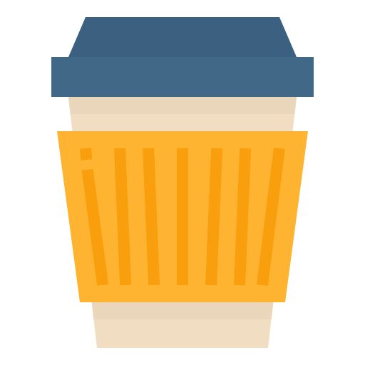 koffie Aphiradee (monkik) Flat icoon