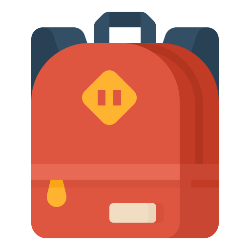 School bag Aphiradee (monkik) Flat icon
